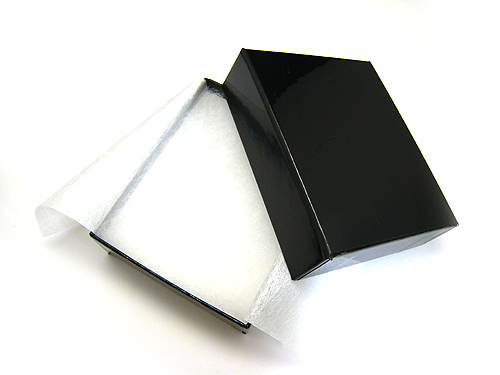 *国産高品質　ブレスレット用紙箱　ブラック　大　1個 9x7cm